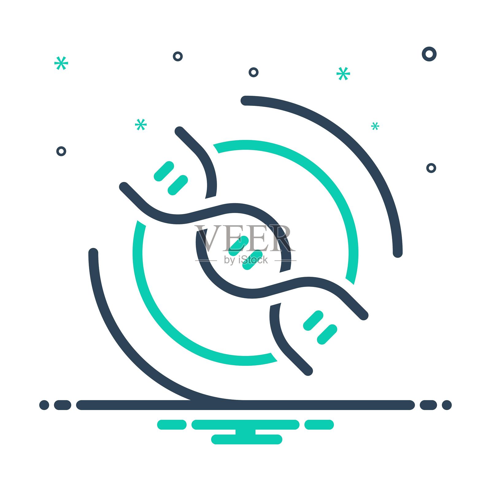 DNA生物学插画图片素材