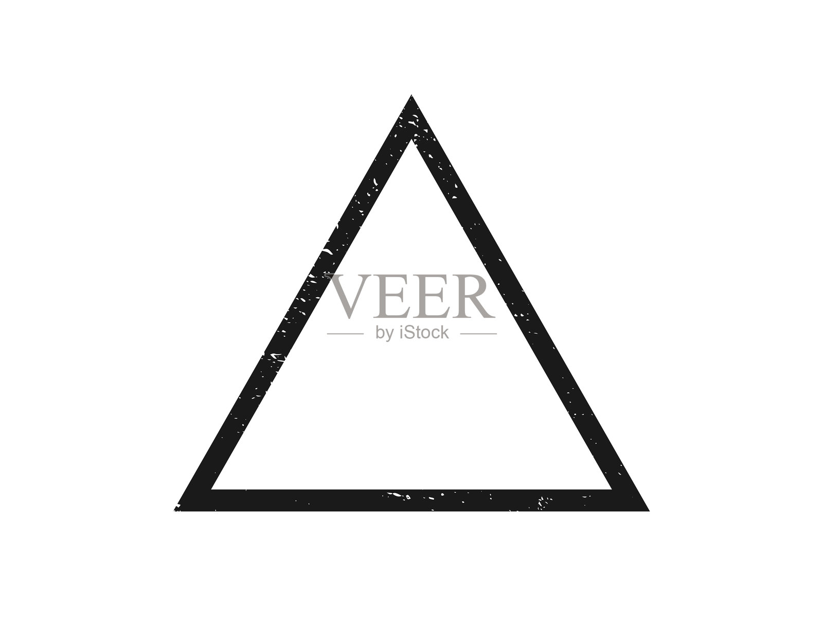 三角形的磨损边框插画图片素材
