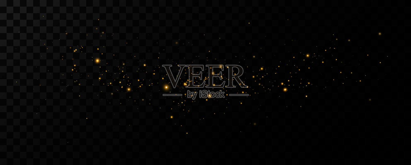 金色亮片在多种灯光下闪耀。闪烁的尘埃。奢华的金色颗粒背景。插画图片素材