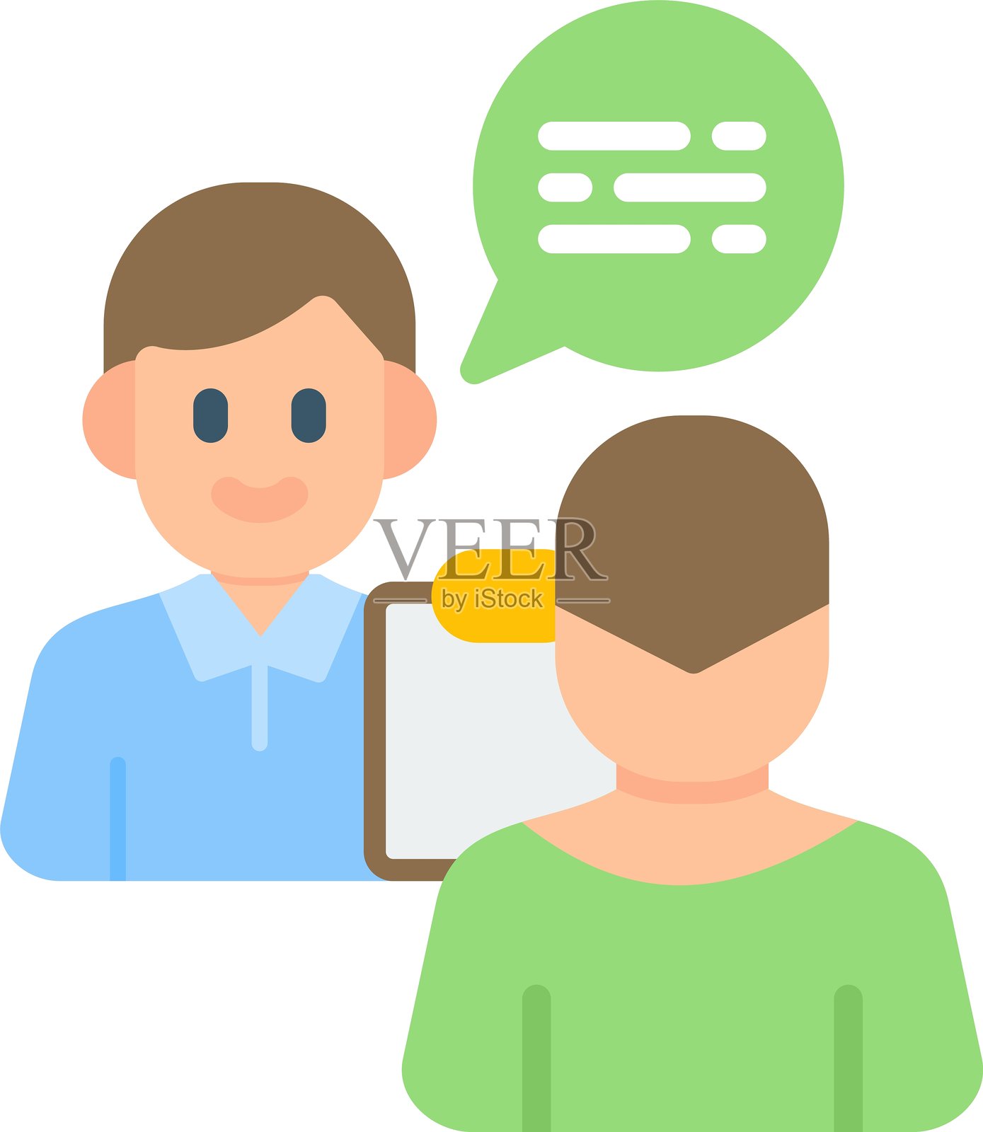 求职面试图标插画图片素材