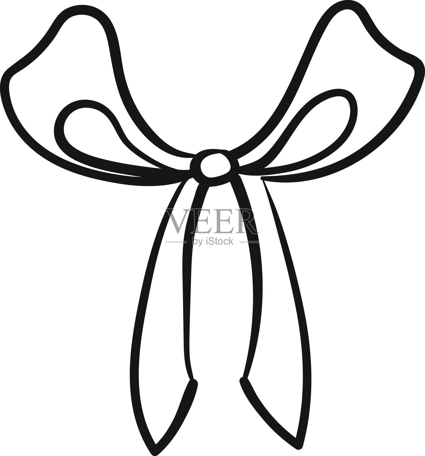 手绘的弓形装饰插画图片素材