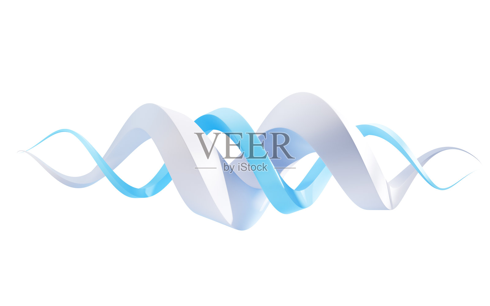 抽象流动曲线线条，3D 渲染。照片摄影图片