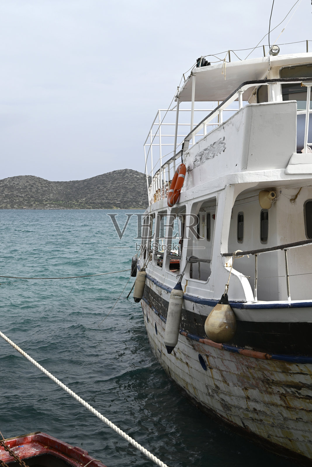 克里特岛不同地点的全景照片摄影图片