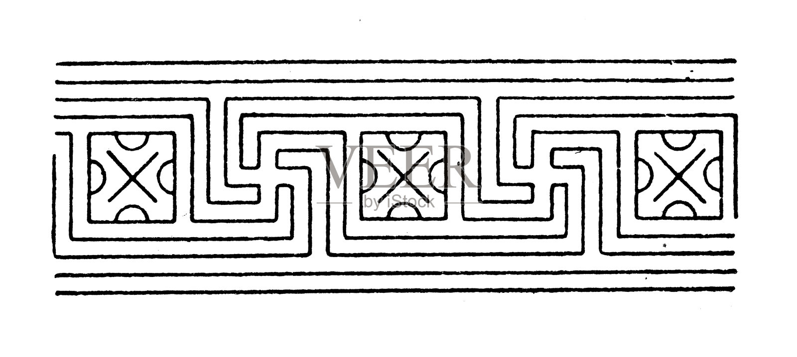 几何带状装饰，装饰品，设计元素插画图片素材