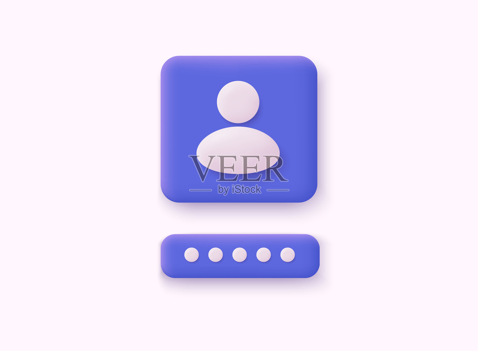 安全登录表单页面，电脑和挂锁上的密码。登录账户，安全验证，个人在线账户保护。3D网页矢量插图。插画图片素材