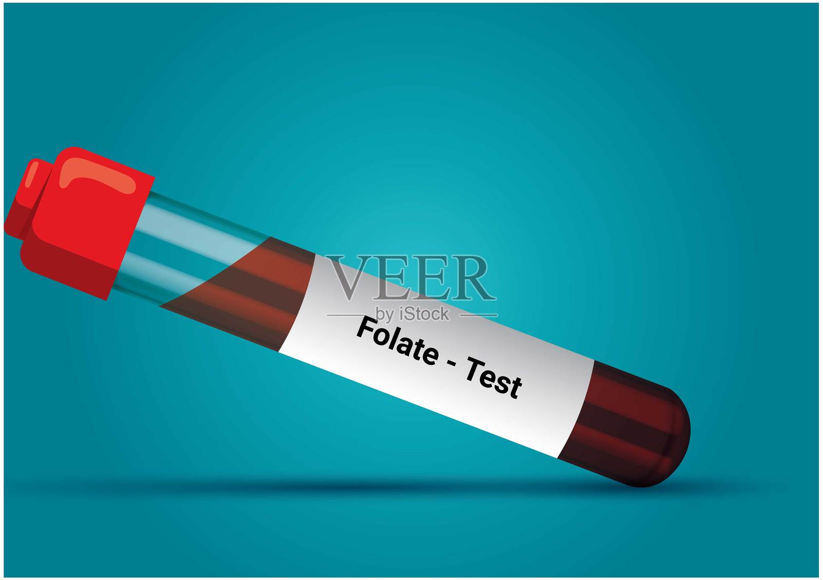 叶酸检测的血样插画图片素材