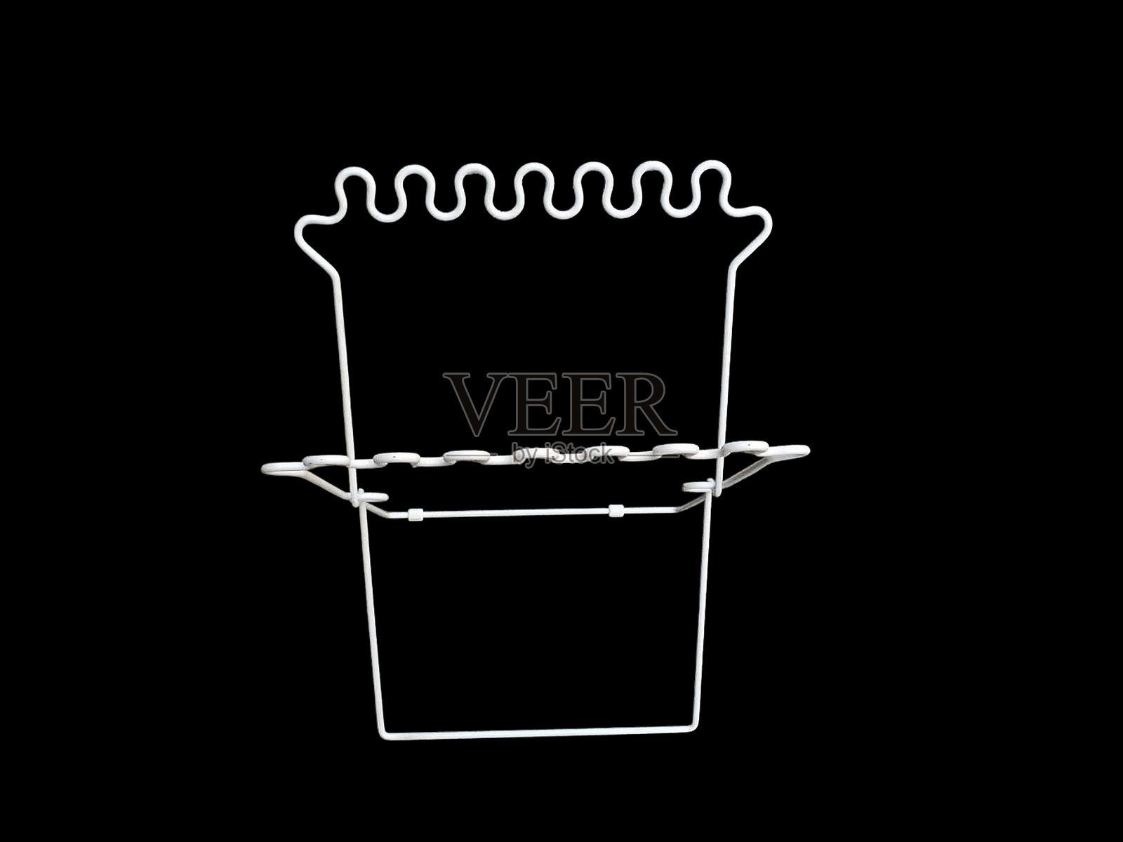 白色垃圾袋挂架照片摄影图片