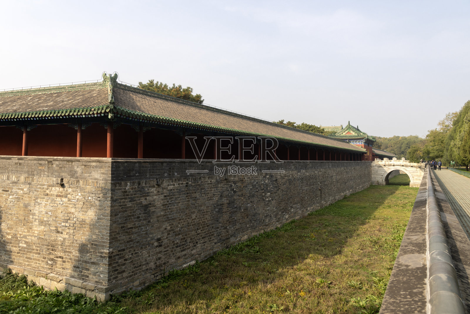 斋宫或禁欲宫,位于北京天坛内的小型宫殿照片摄影图片