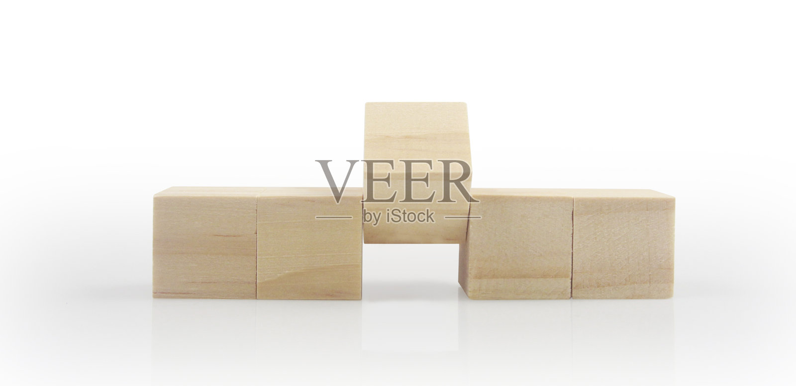 木块排列成形的商业概念照片摄影图片