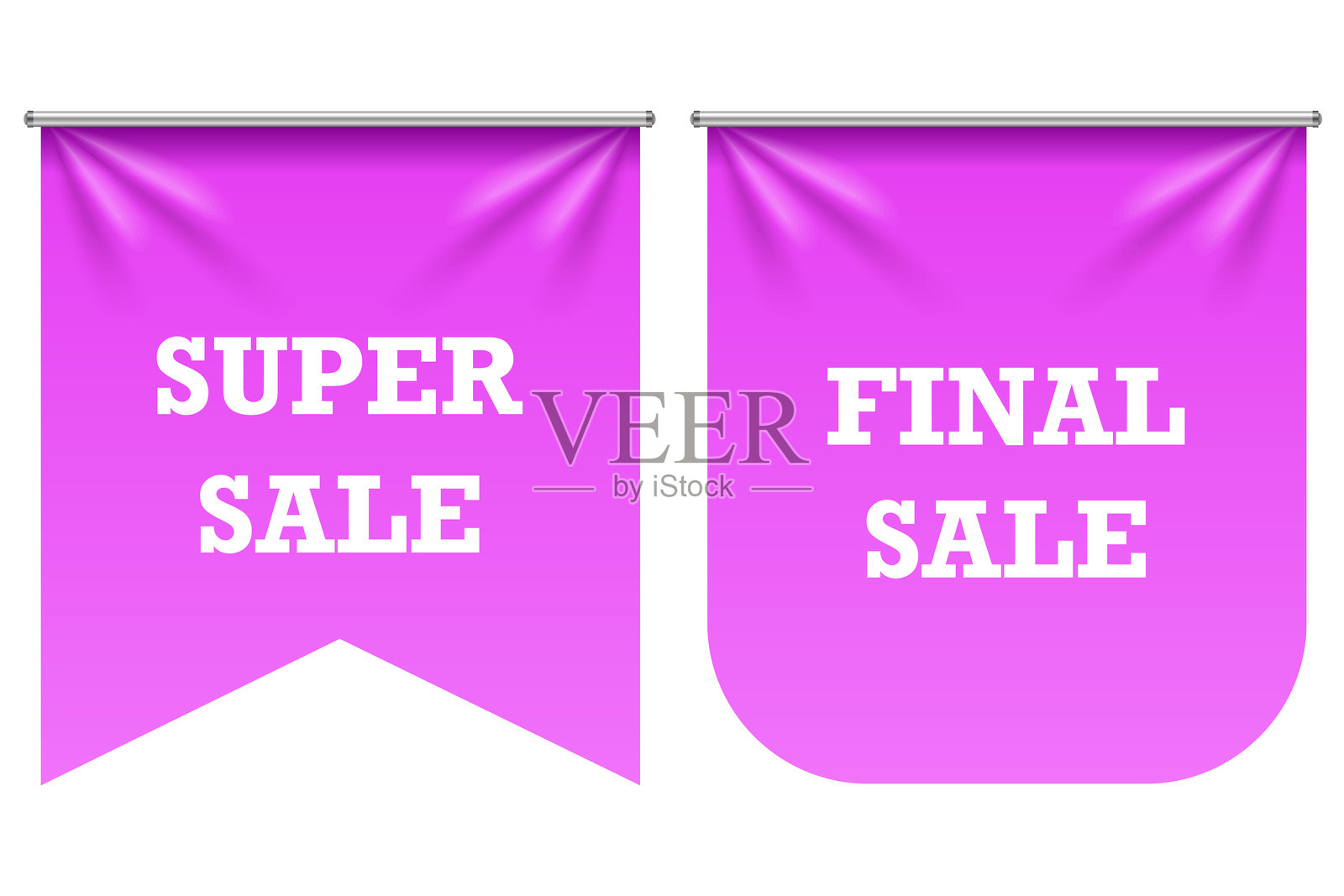 纺织品横幅套装插画图片素材