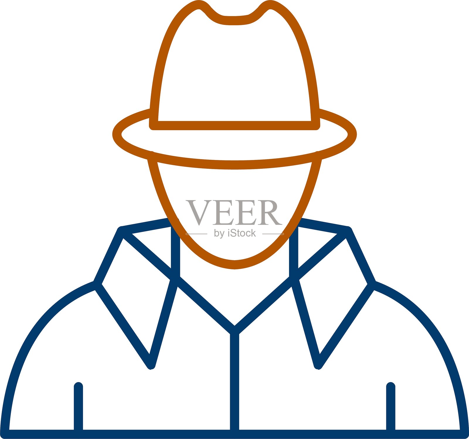 侦探图标插画图片素材