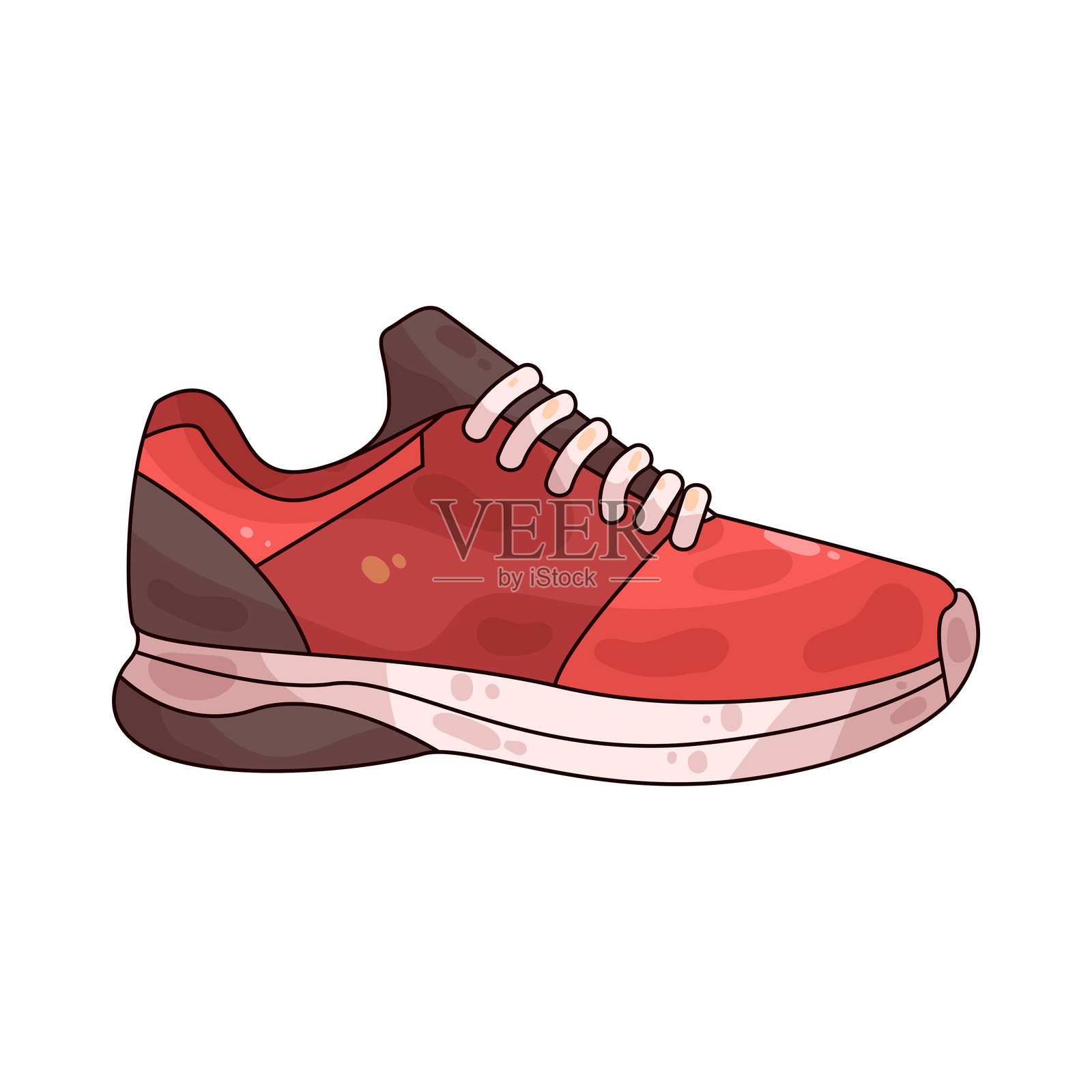 跑鞋插画图片素材