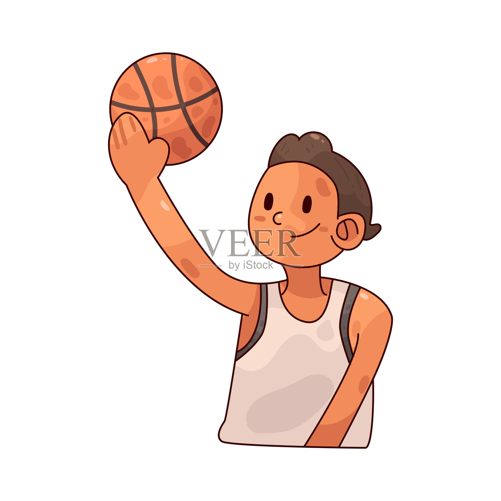 篮球运动员插画图片素材