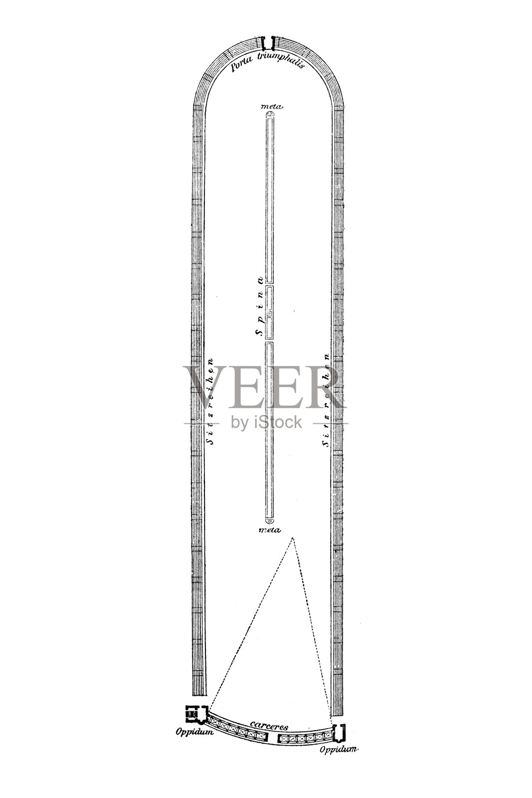 博维利亚的马戏团插画图片素材