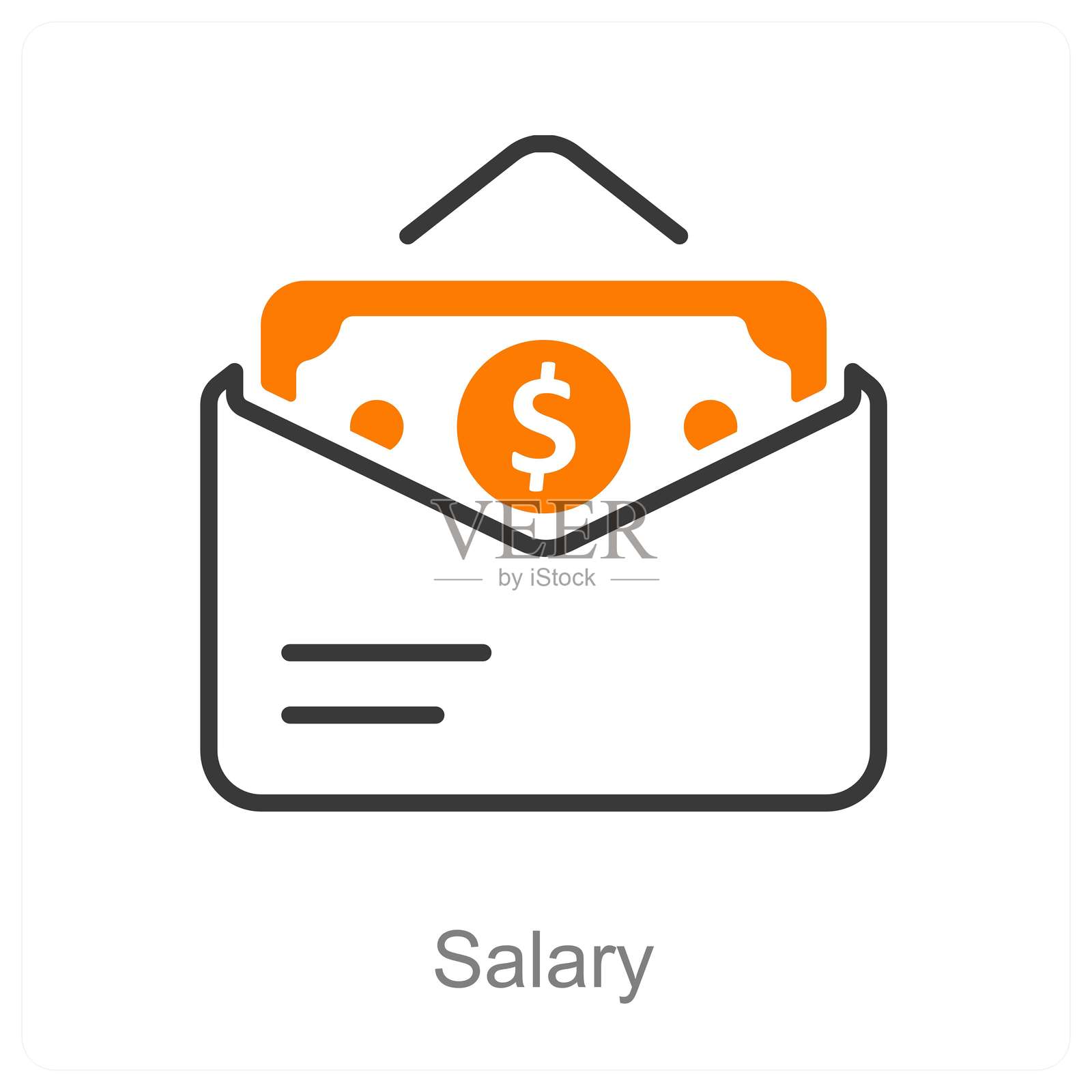 薪水插画图片素材