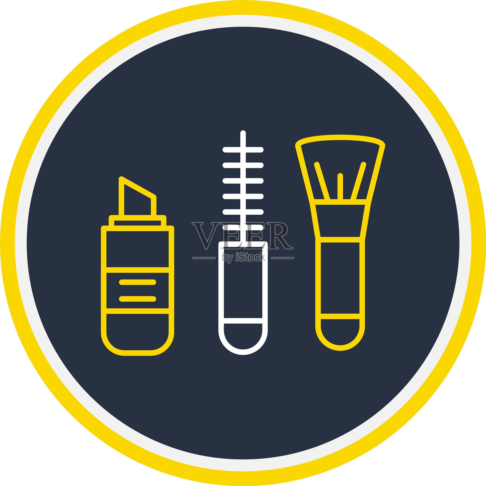 化妆图标插画图片素材