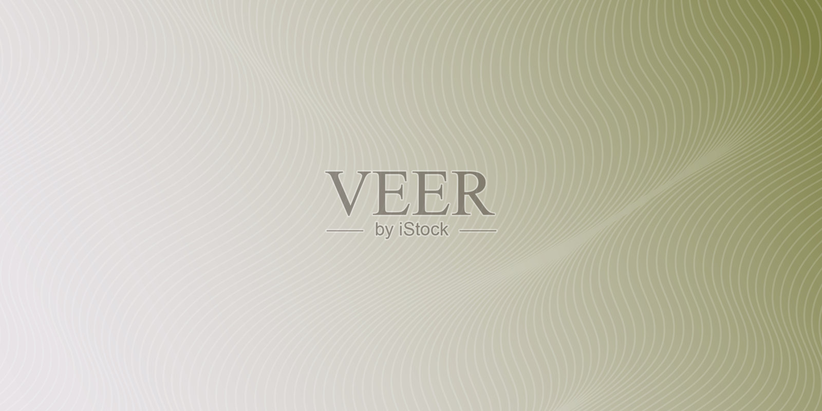 超现实的抽象背景，柔和的绿色和白色调流动线条插画图片素材