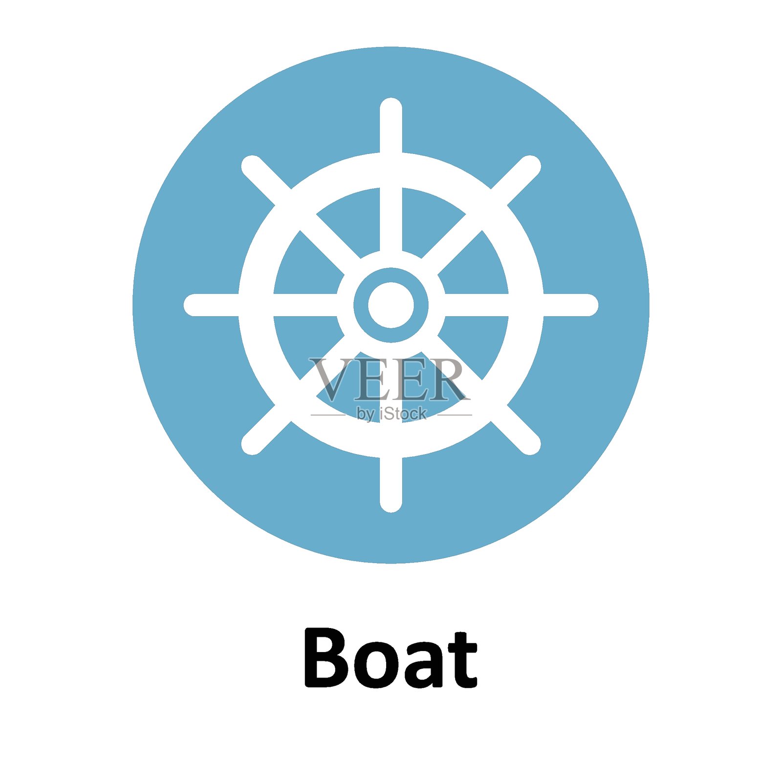 可轻松编辑或修改的船只轮廓矢量图标插画图片素材