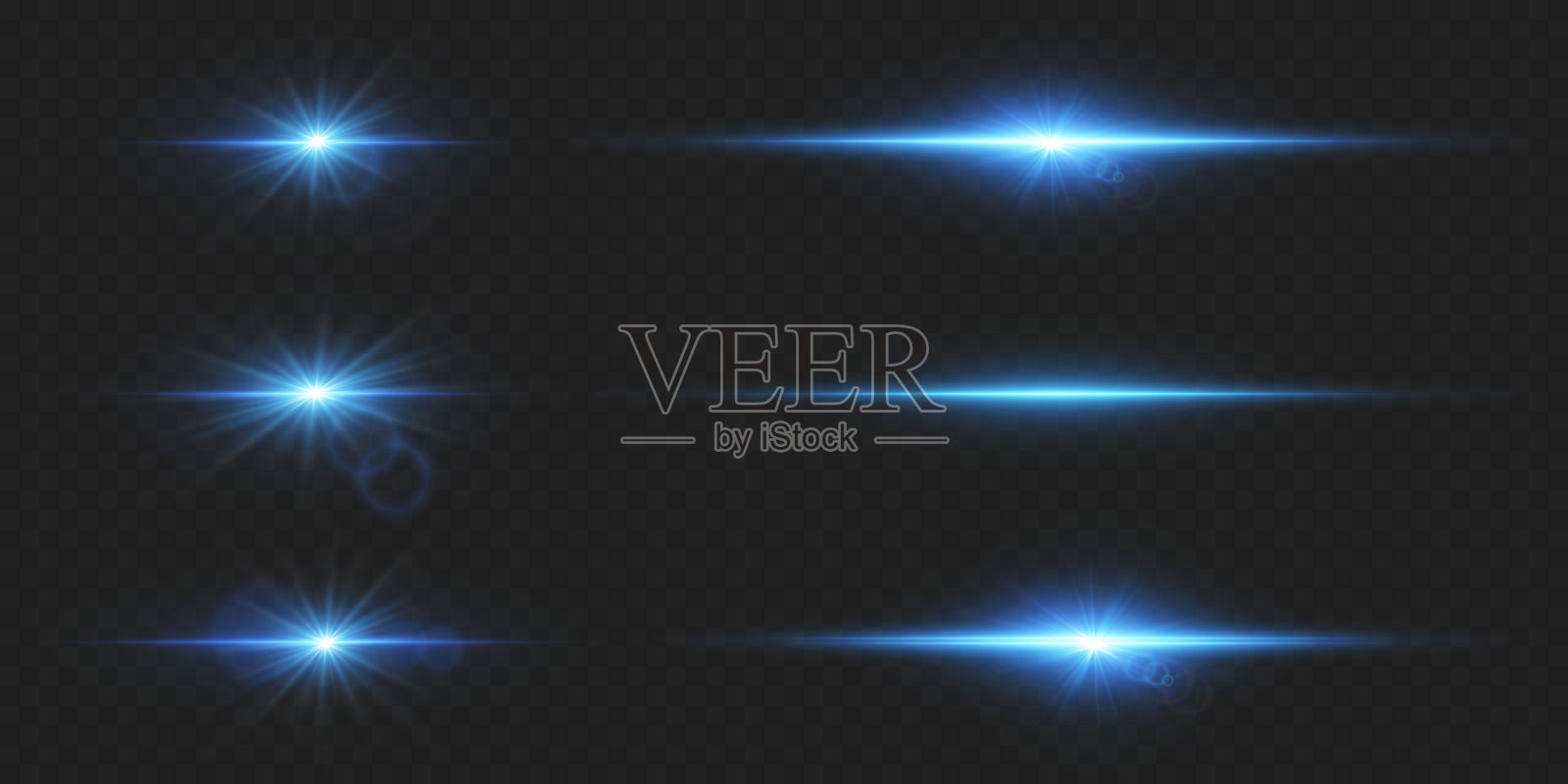 闪光效果，星星和光的爆炸。插画图片素材