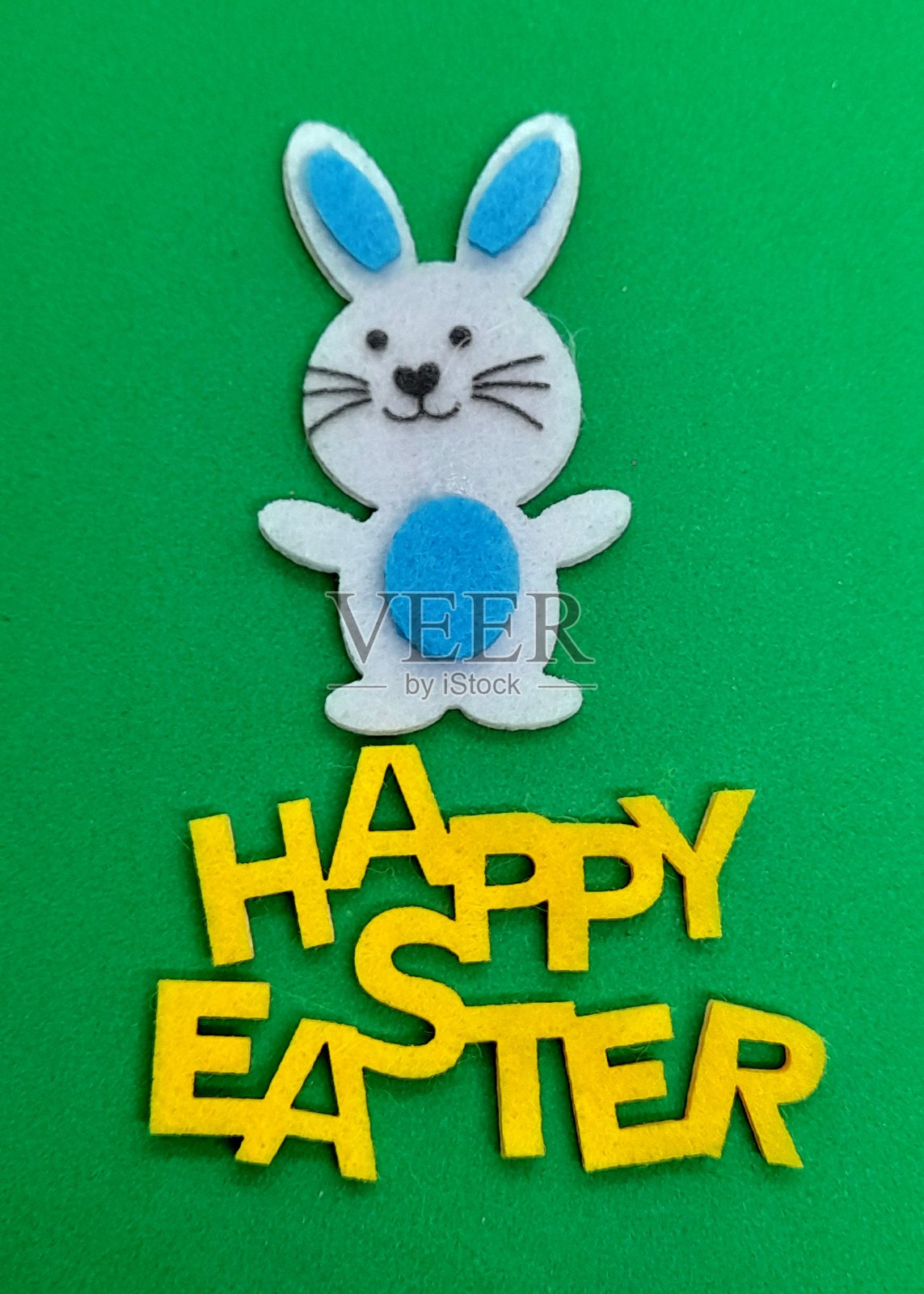 复活节快乐的字幕或带有复活节装饰的文字照片摄影图片