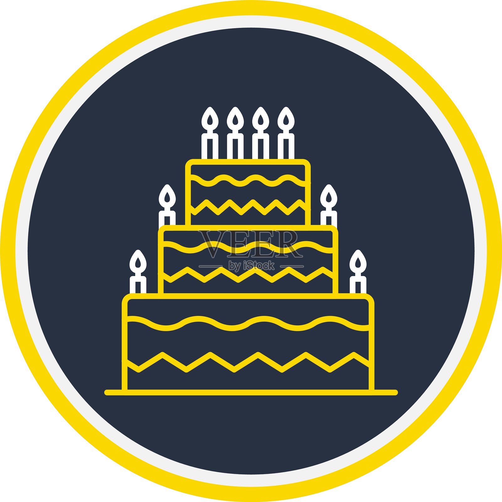 蛋糕图标插画图片素材