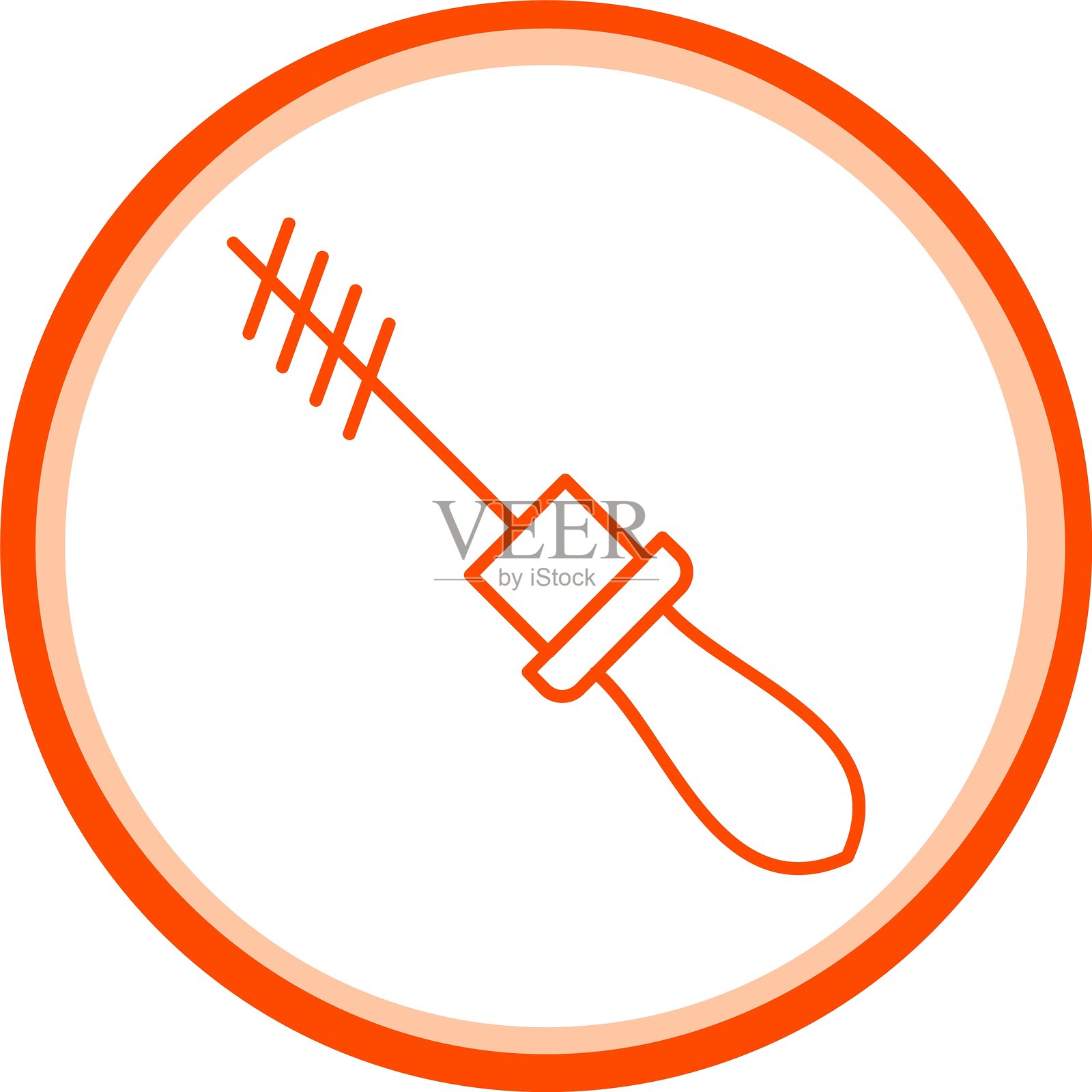 睫毛膏图标插画图片素材