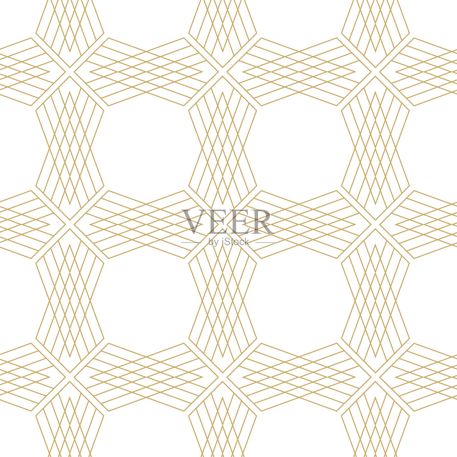 抽象几何图案，带有十字、条纹和线条。无缝矢量背景。插画图片素材