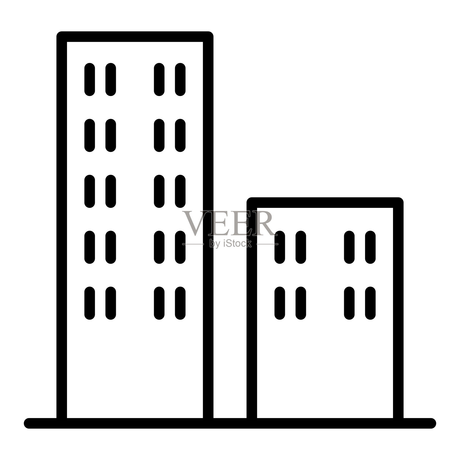 公寓图标插画图片素材