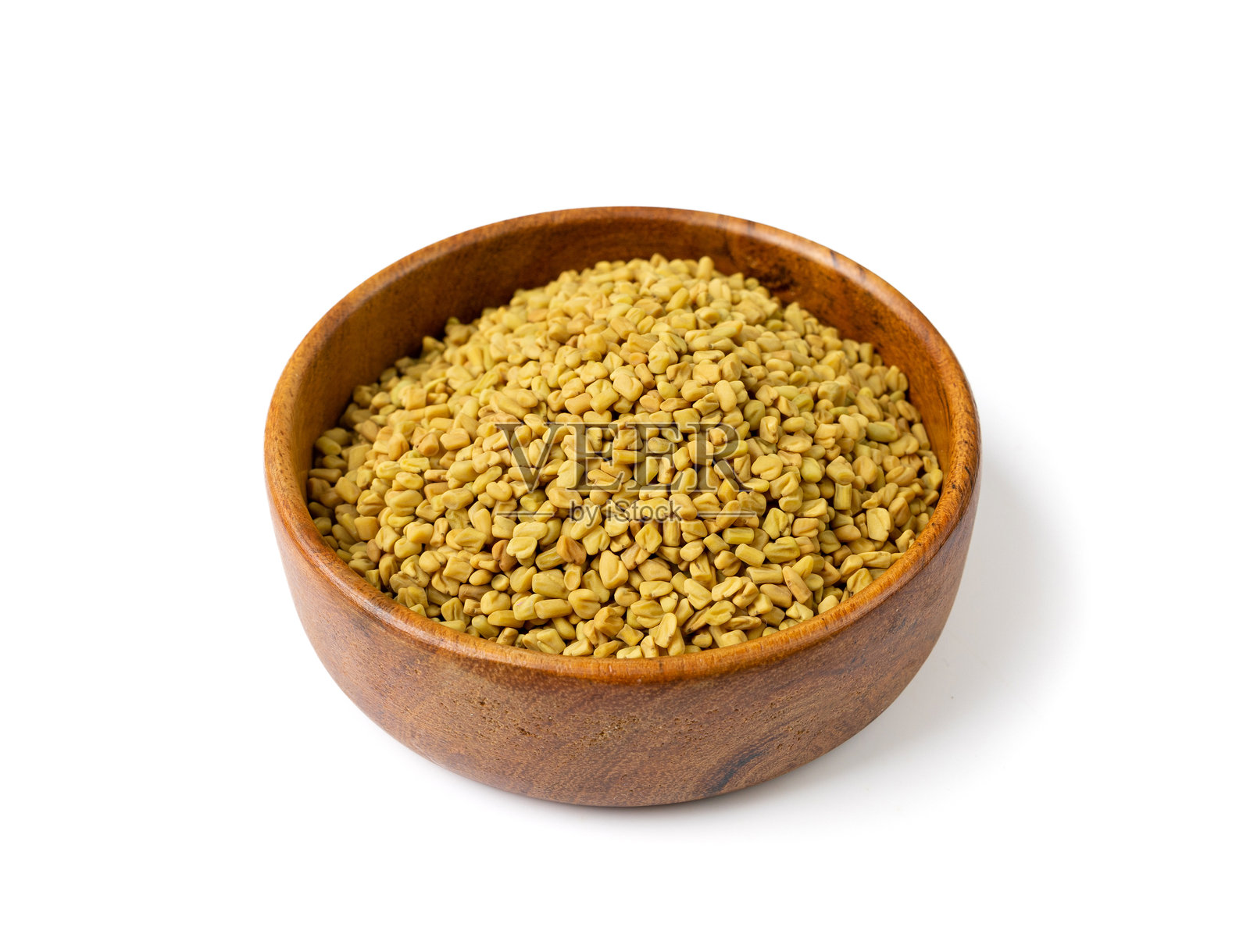 孤立的胡芦巴种子，干燥的三叶草，辛辣的胡芦巴种子，印度厨房调味料成分照片摄影图片