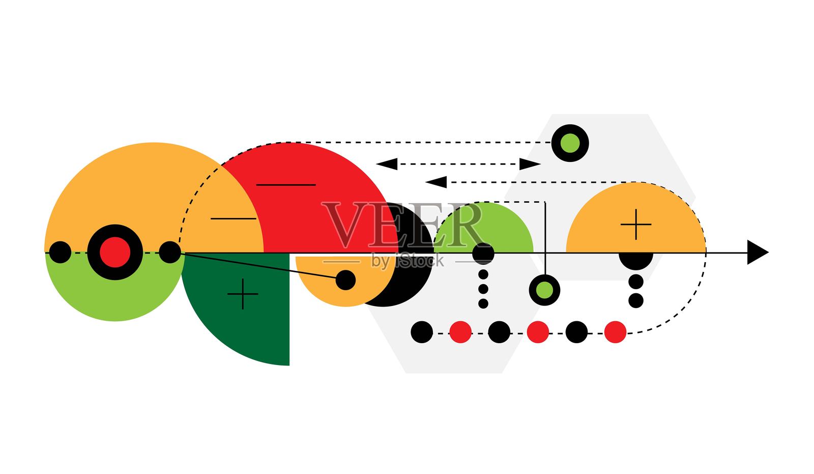 多彩的高科技工程方案设计元素插画图片素材