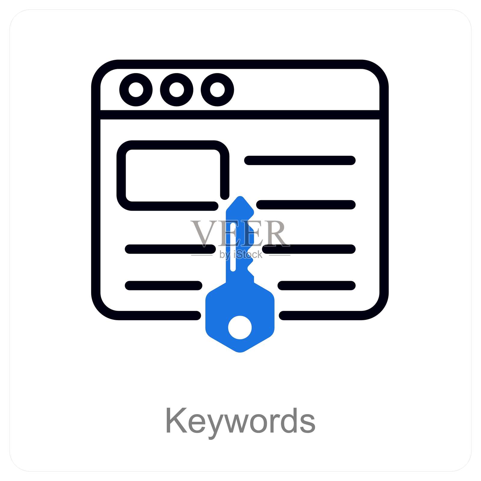 关键词插画图片素材