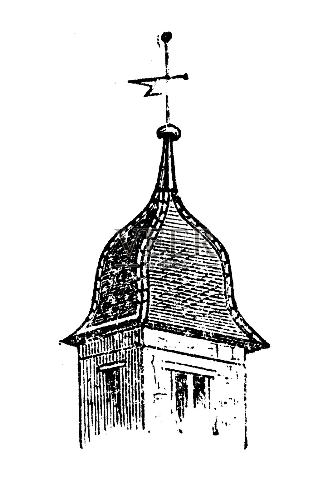 意大利屋顶插画图片素材