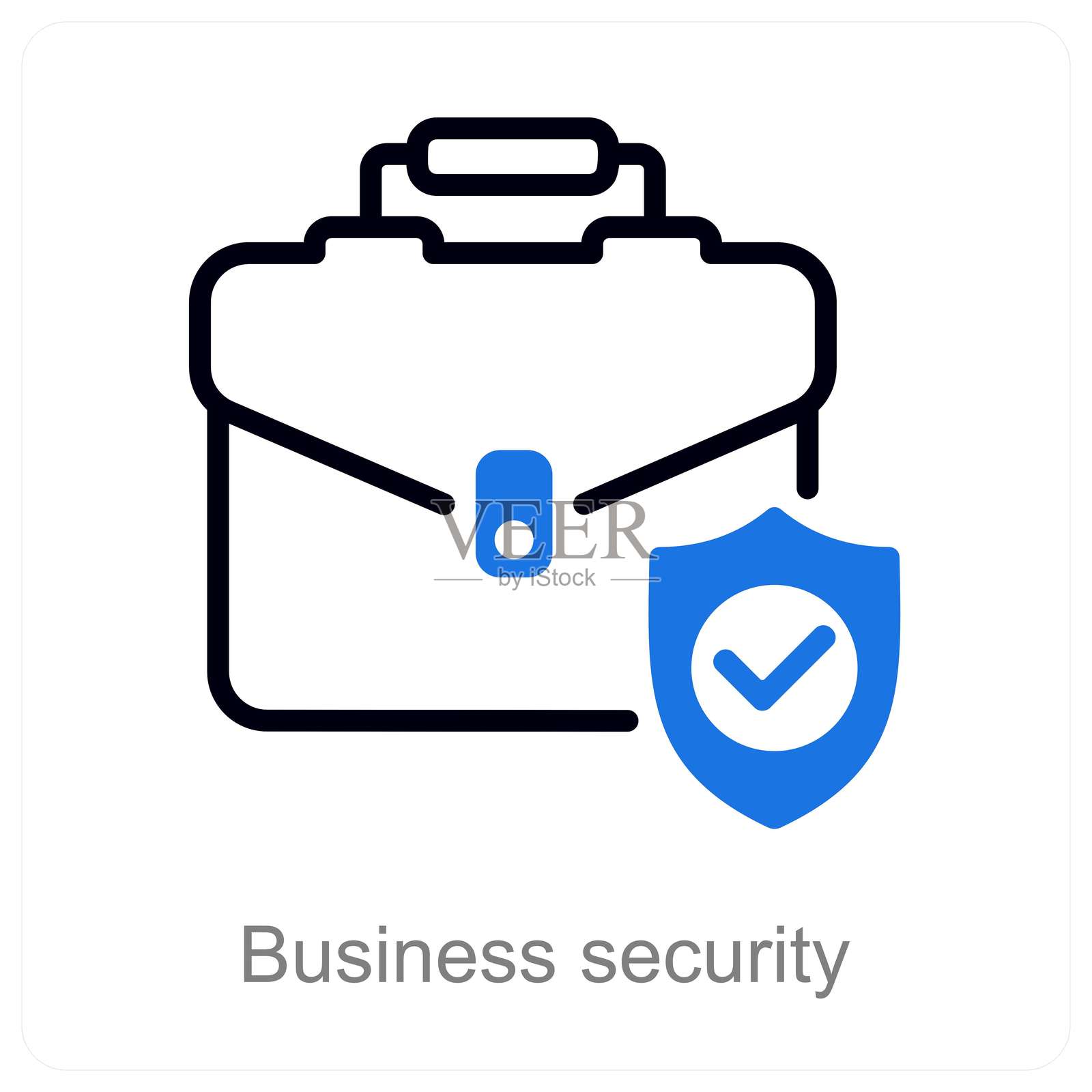 商业安全插画图片素材