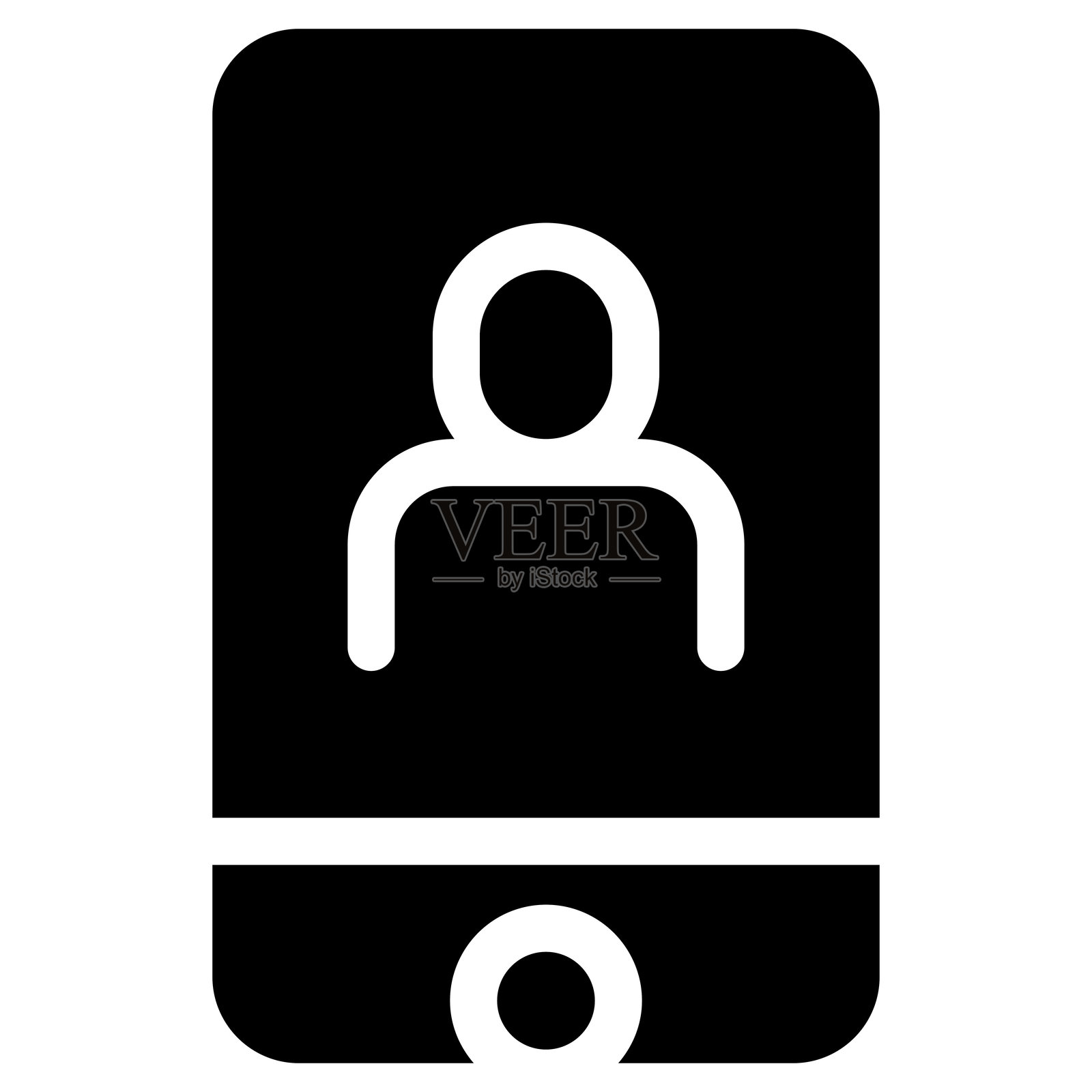 扁平图标风格的联系人图标插画图片素材