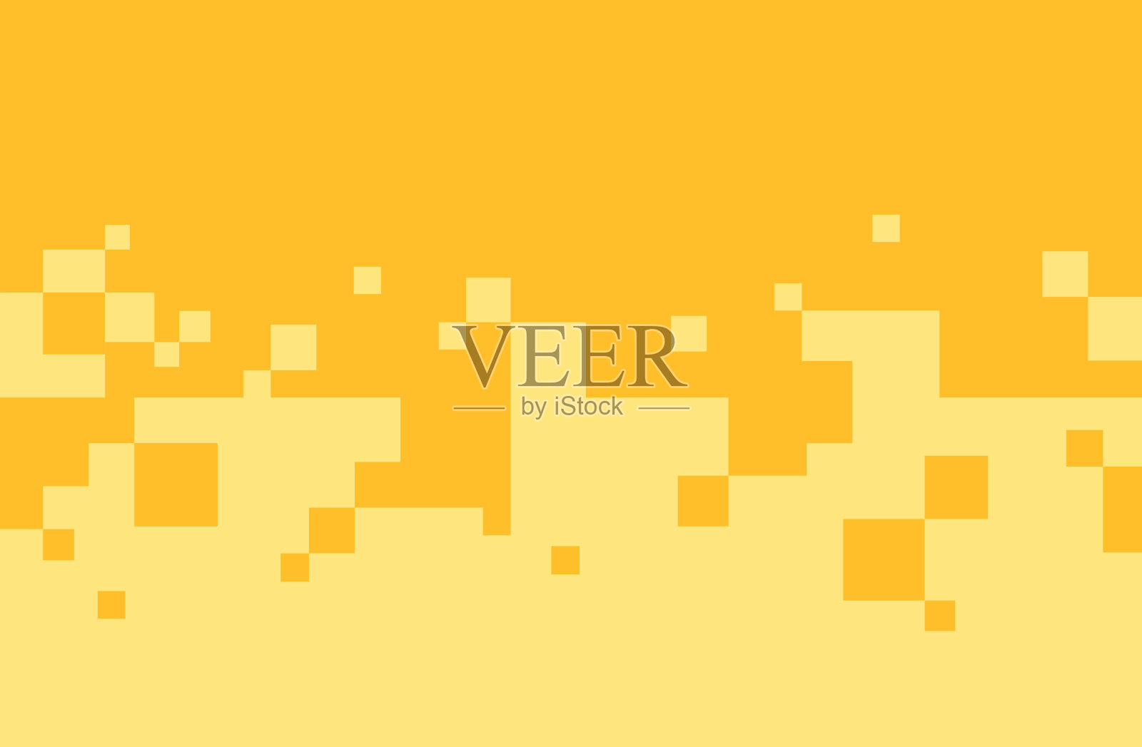 像素形状边缘黄色热夏季过渡背景插画图片素材