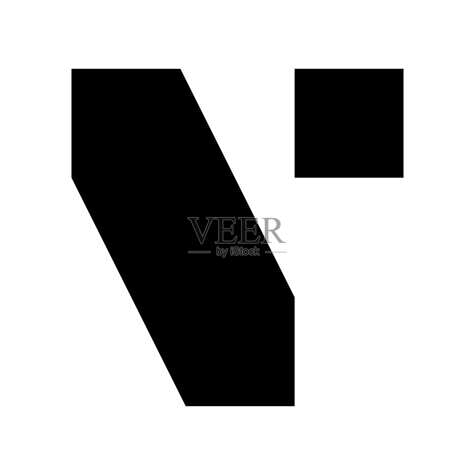 字母V图标插画图片素材