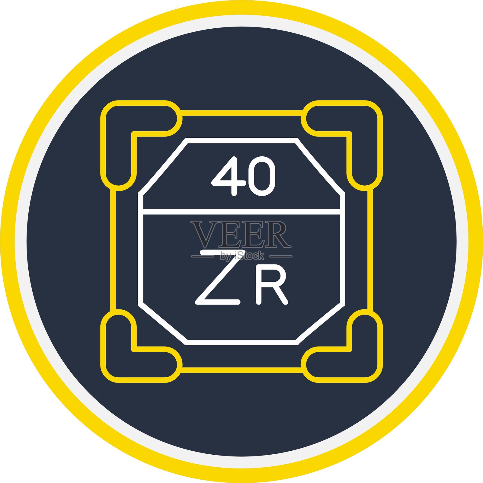 40锆标志插画图片素材