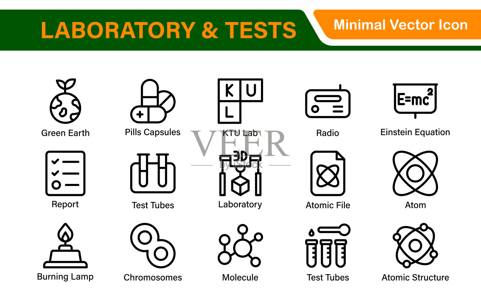 公共设施线性签名图标集合。细线图标集合。公共设施简单轮廓图标集。插画图片素材