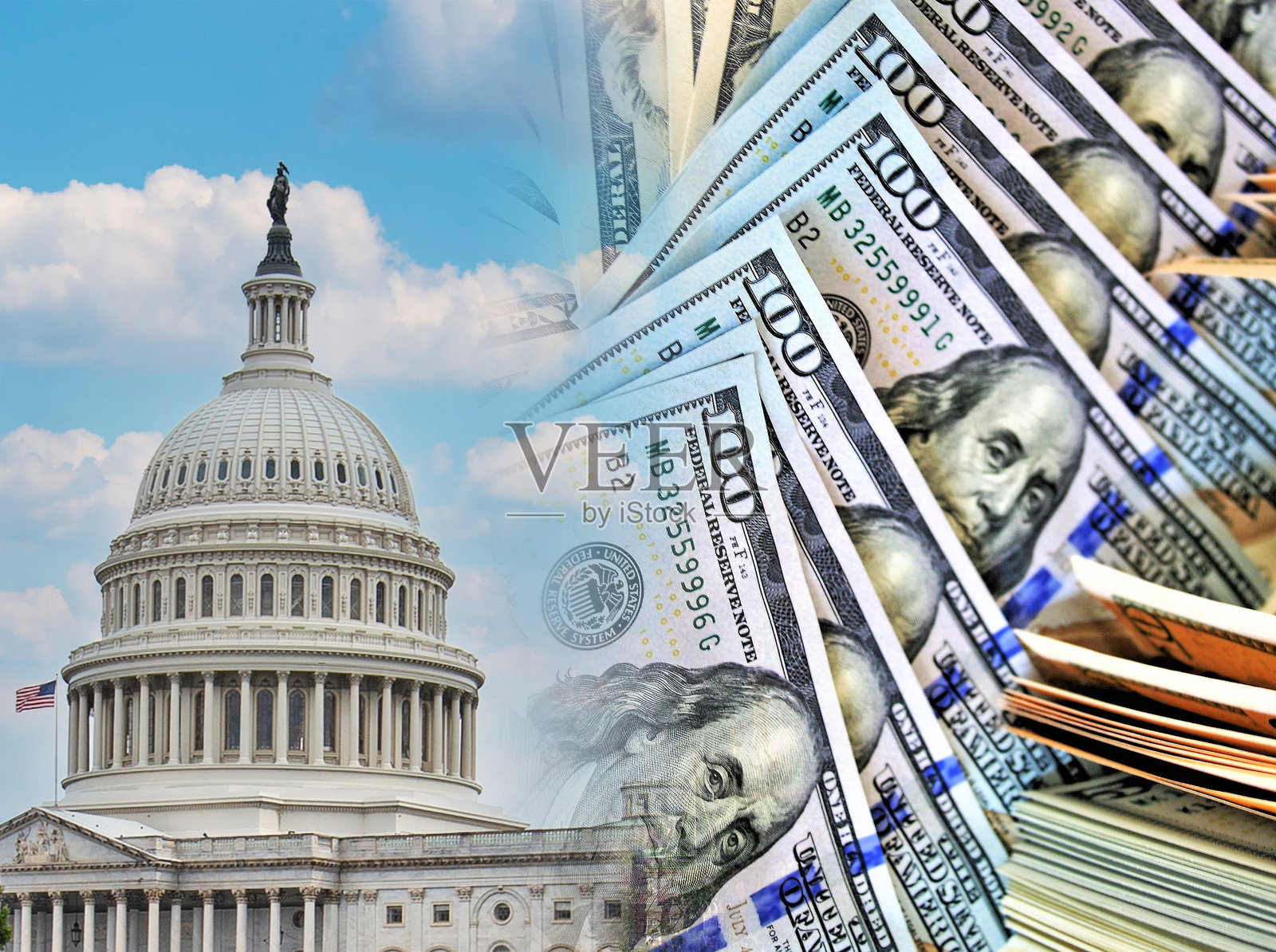 美国政府救助计划照片摄影图片