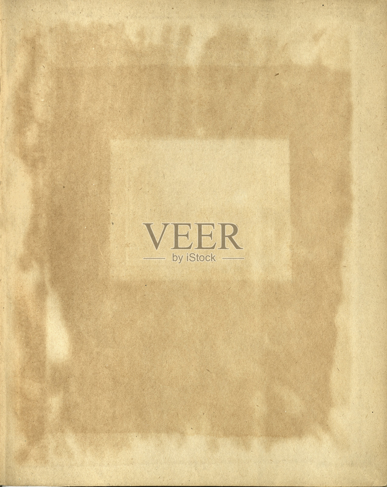 复古纸张背景纹理，带有框架状污渍照片摄影图片