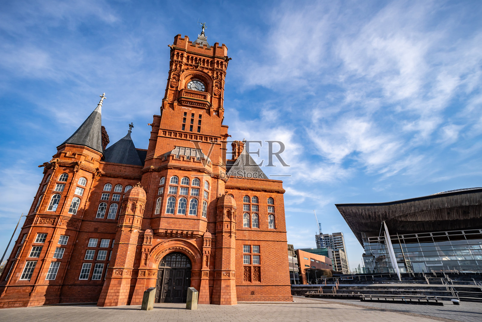 卡迪夫的码头大楼照片摄影图片