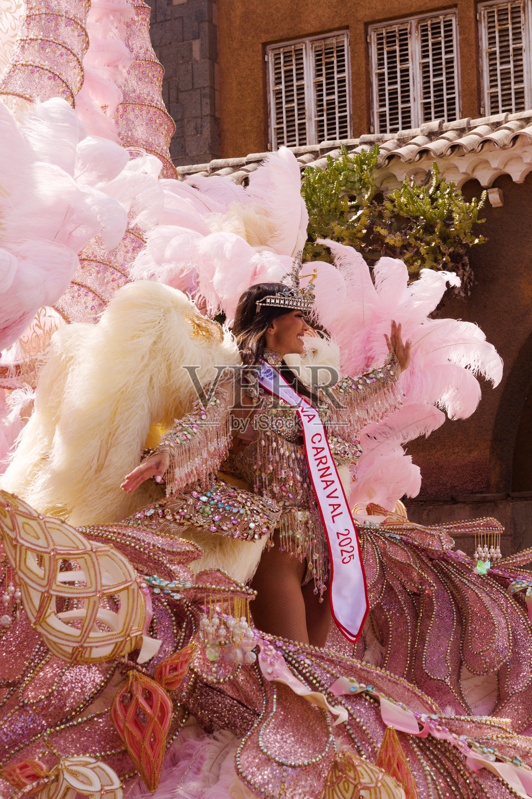 拉斯帕尔马斯德格兰卡纳里亚的狂欢节游行照片摄影图片