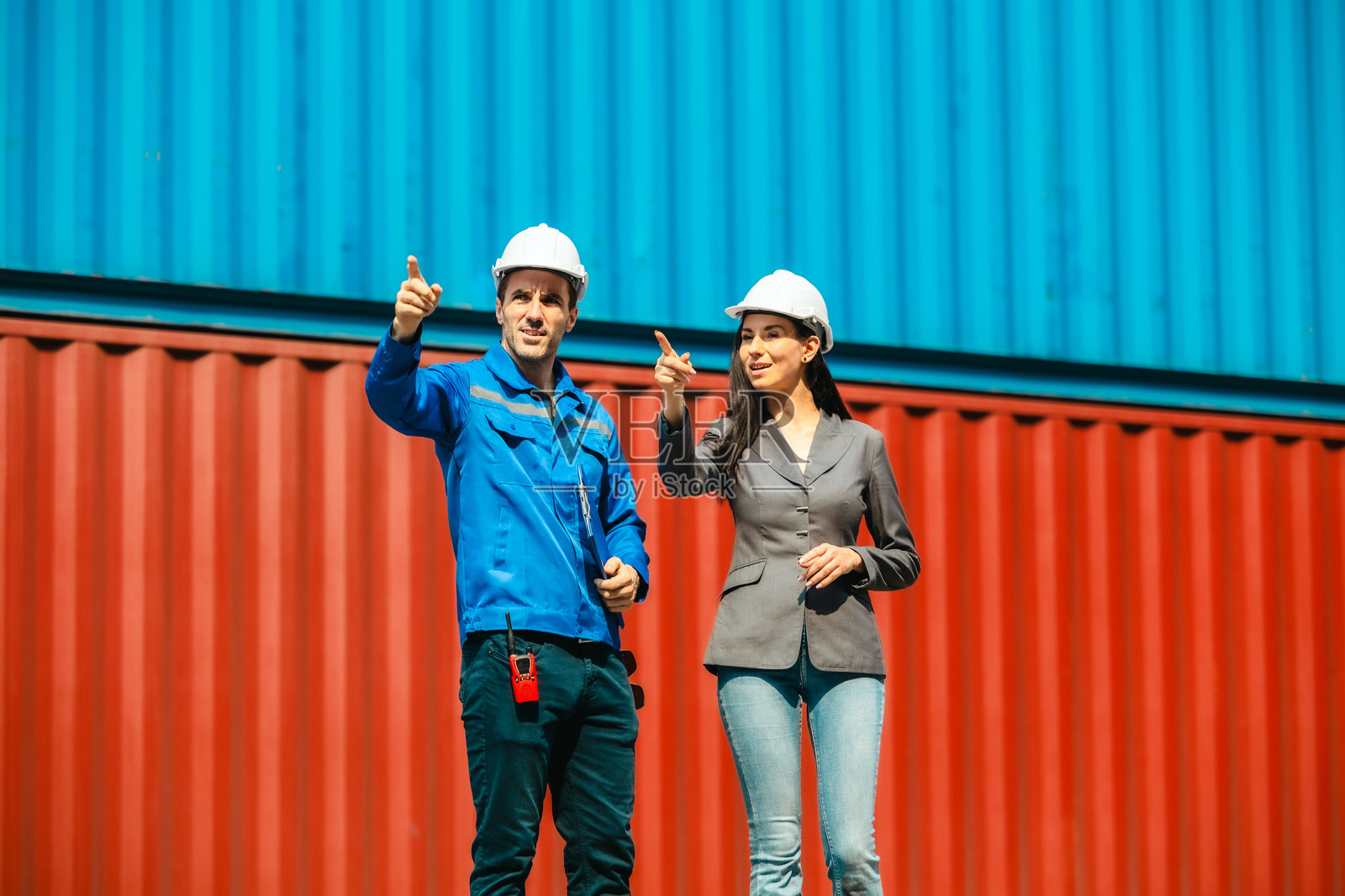 集装箱堆场的可持续物流规划照片摄影图片