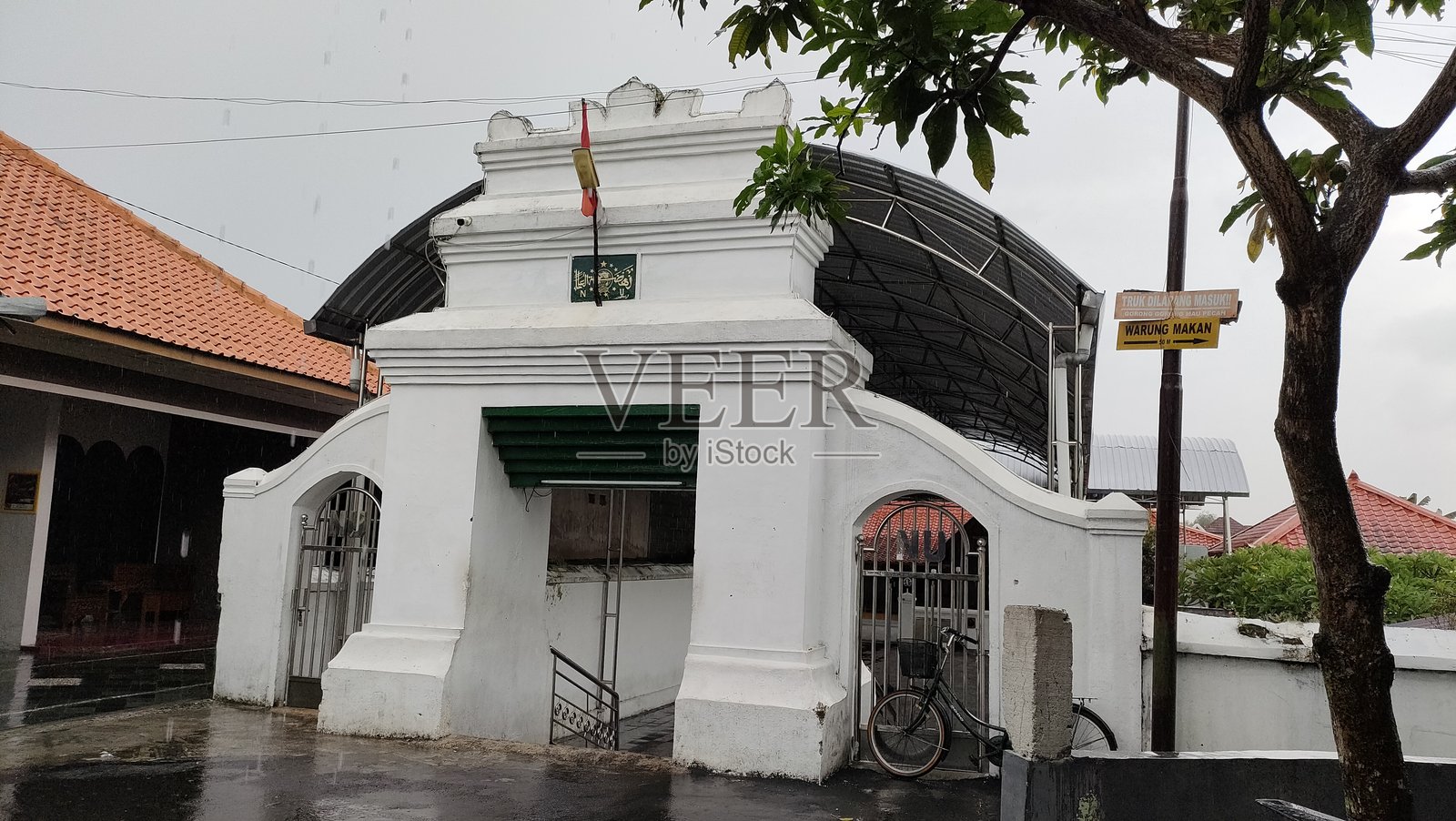 清真寺的入口大门 - 猜测王国墙的风格照片摄影图片