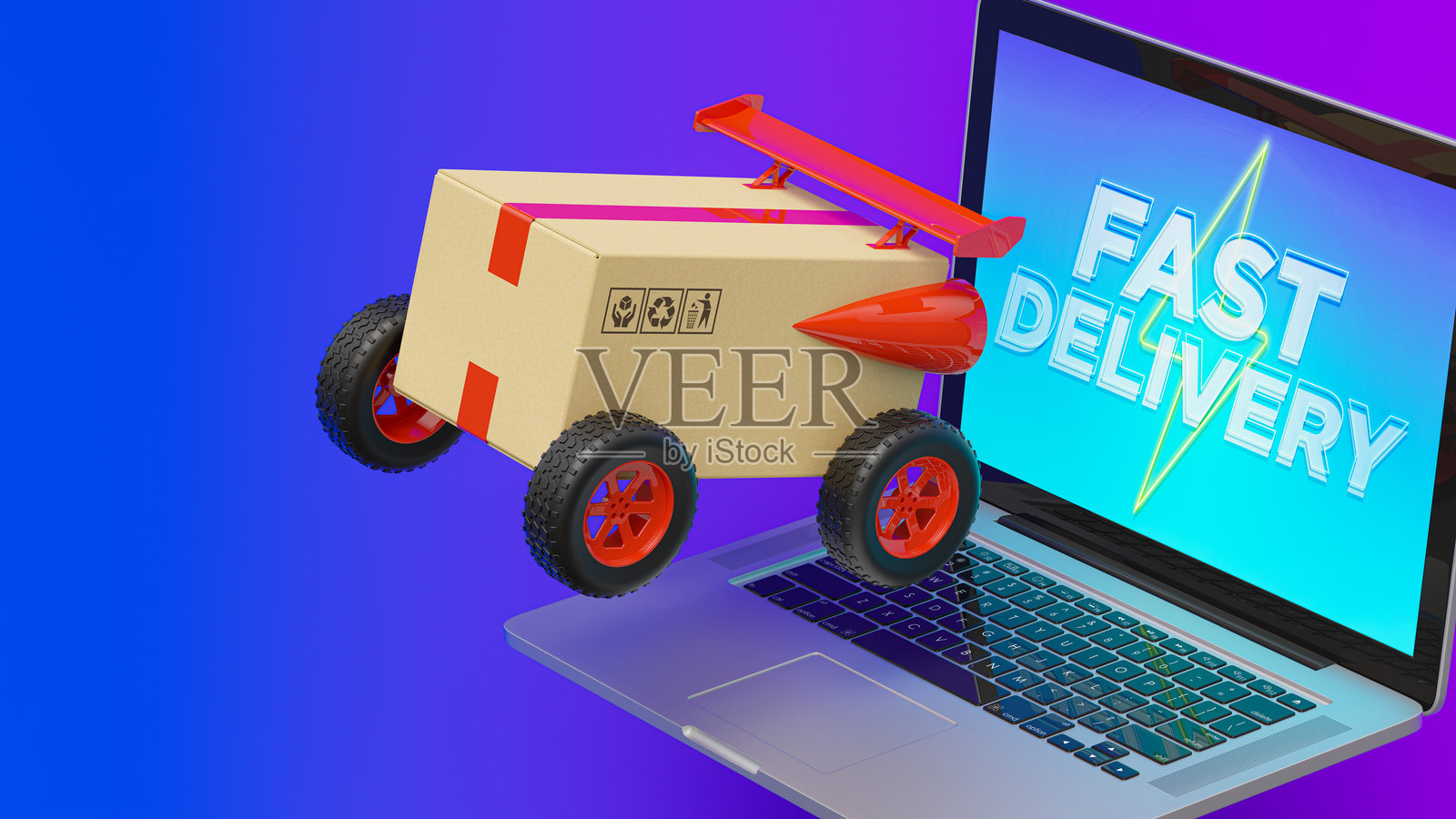 快速电子商务配送概念照片摄影图片