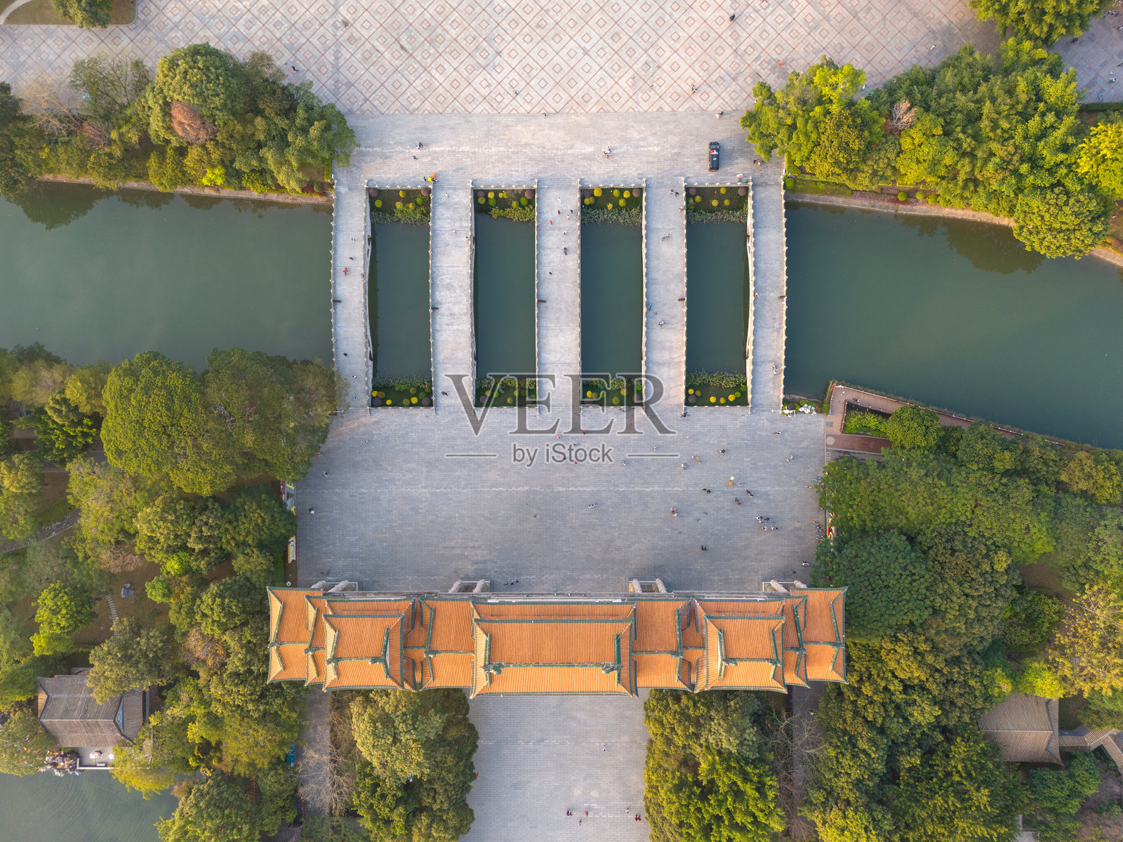 佛山顺德顺峰山公园的航拍摄影照片摄影图片