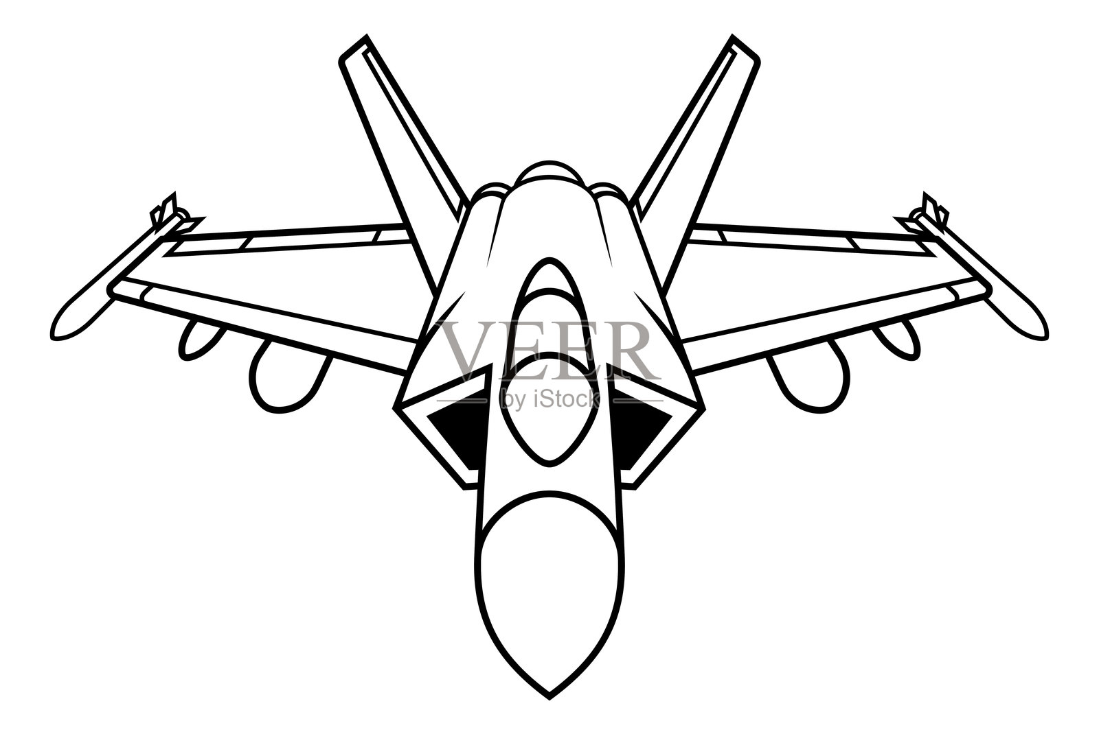 战斗机 军用飞机 航空器插画图片素材