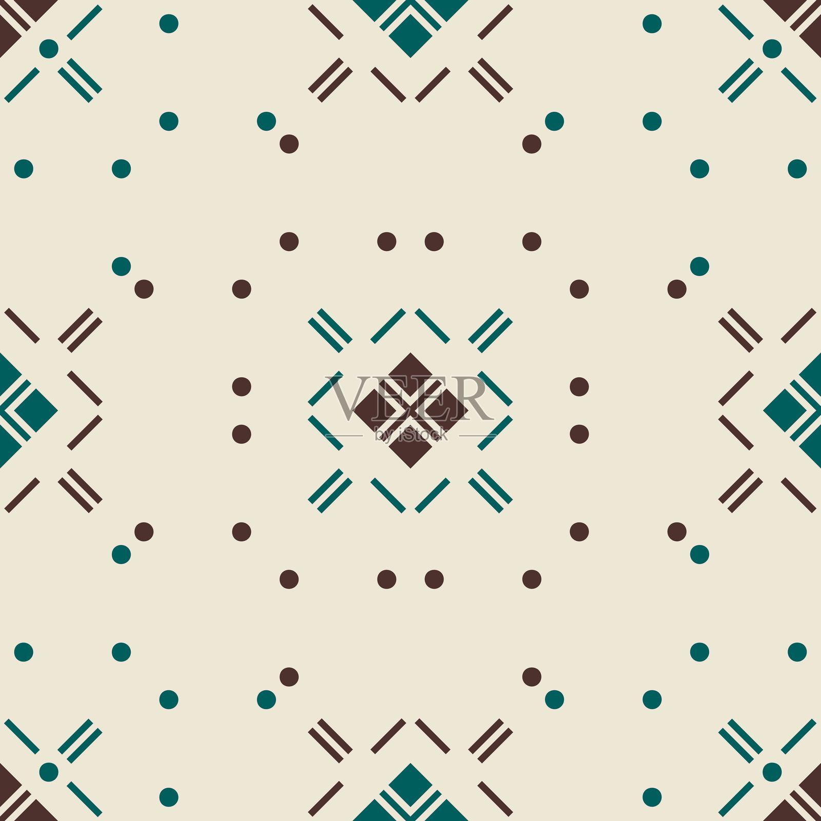 无缝抽象几何图案插画图片素材