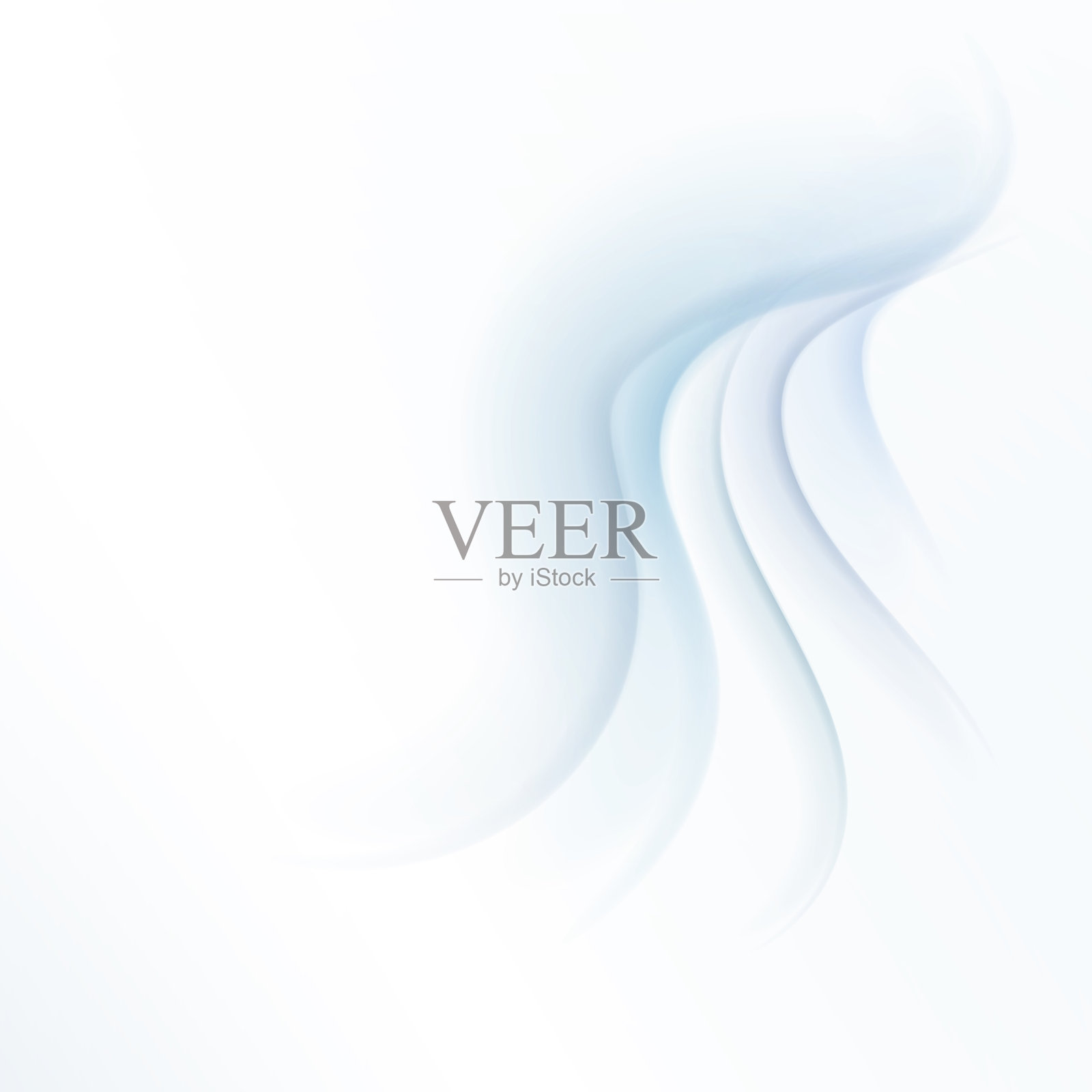 白色背景上的波浪插画图片素材