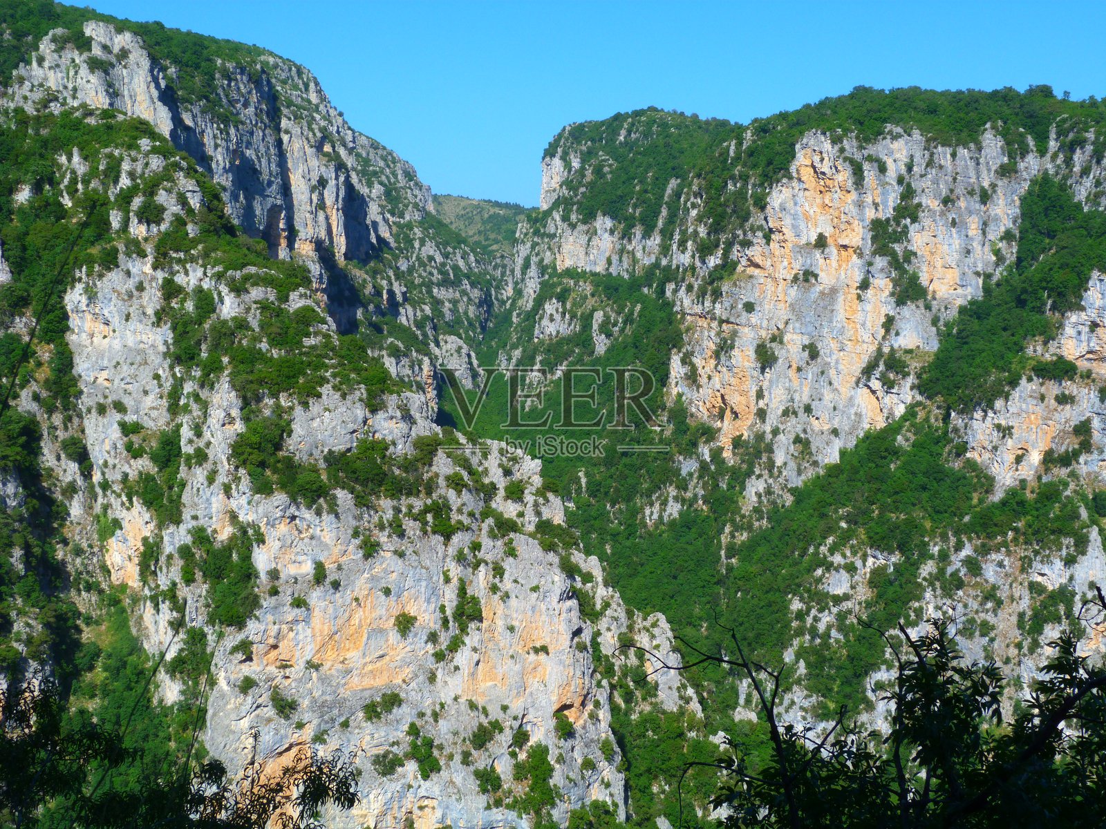 维科斯峡谷，扎戈里亚地区，伊庇鲁斯，希腊照片摄影图片